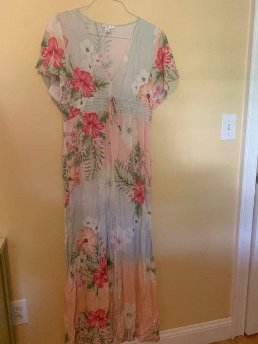 Venus Summer Floral Dress New Maxi, Size L